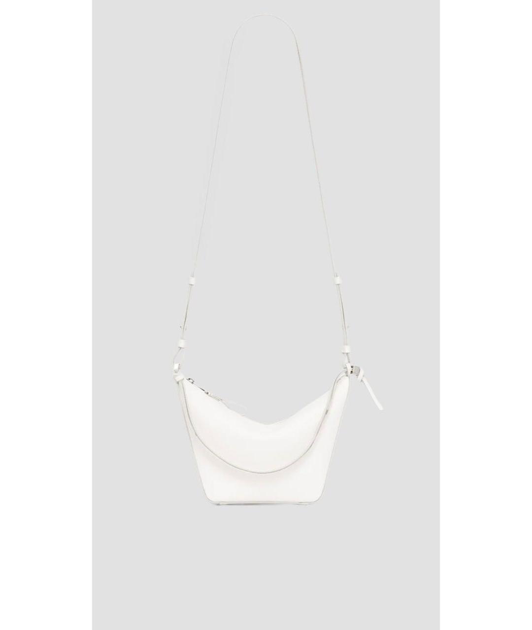 LOEWE Белая кожаная сумка через плечо, фото 4