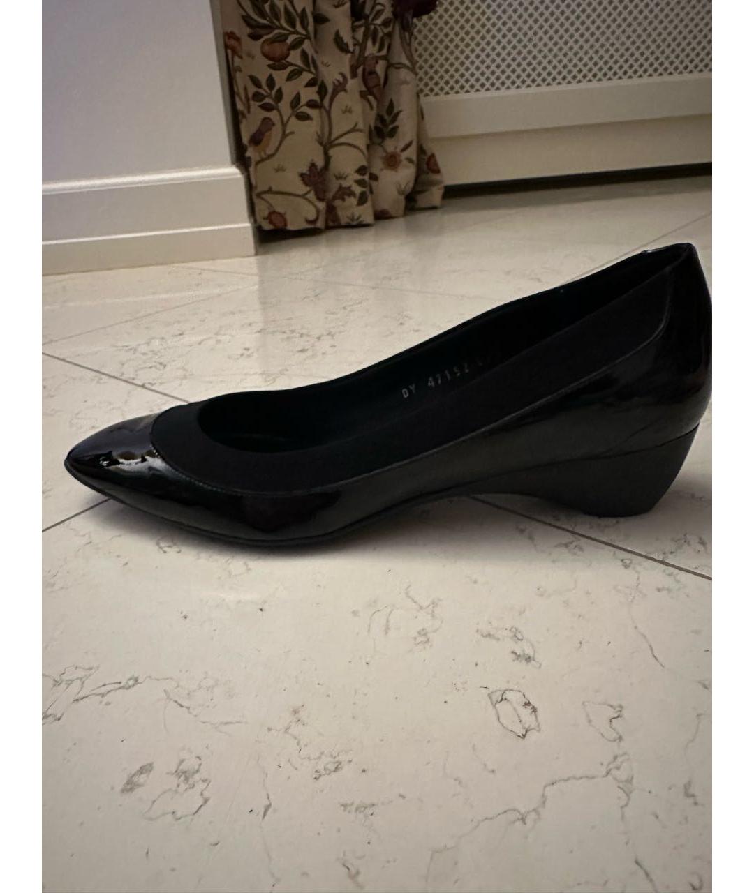 FERRAGAMO Черные туфли из лакированной кожи, фото 7