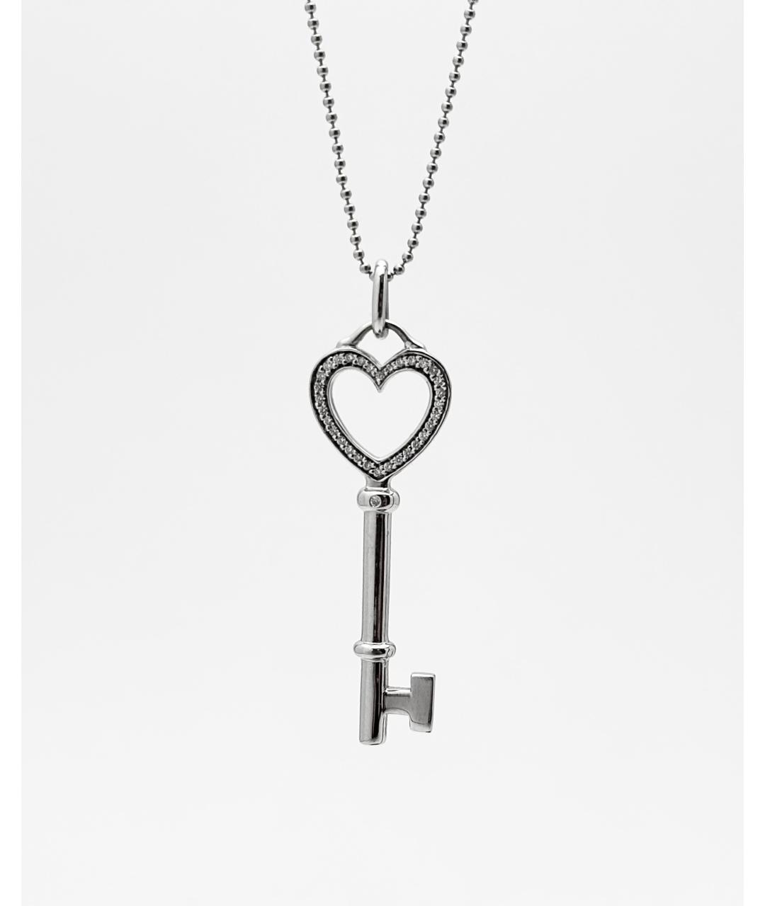 TIFFANY&CO Серебряное колье из белого золота, фото 4