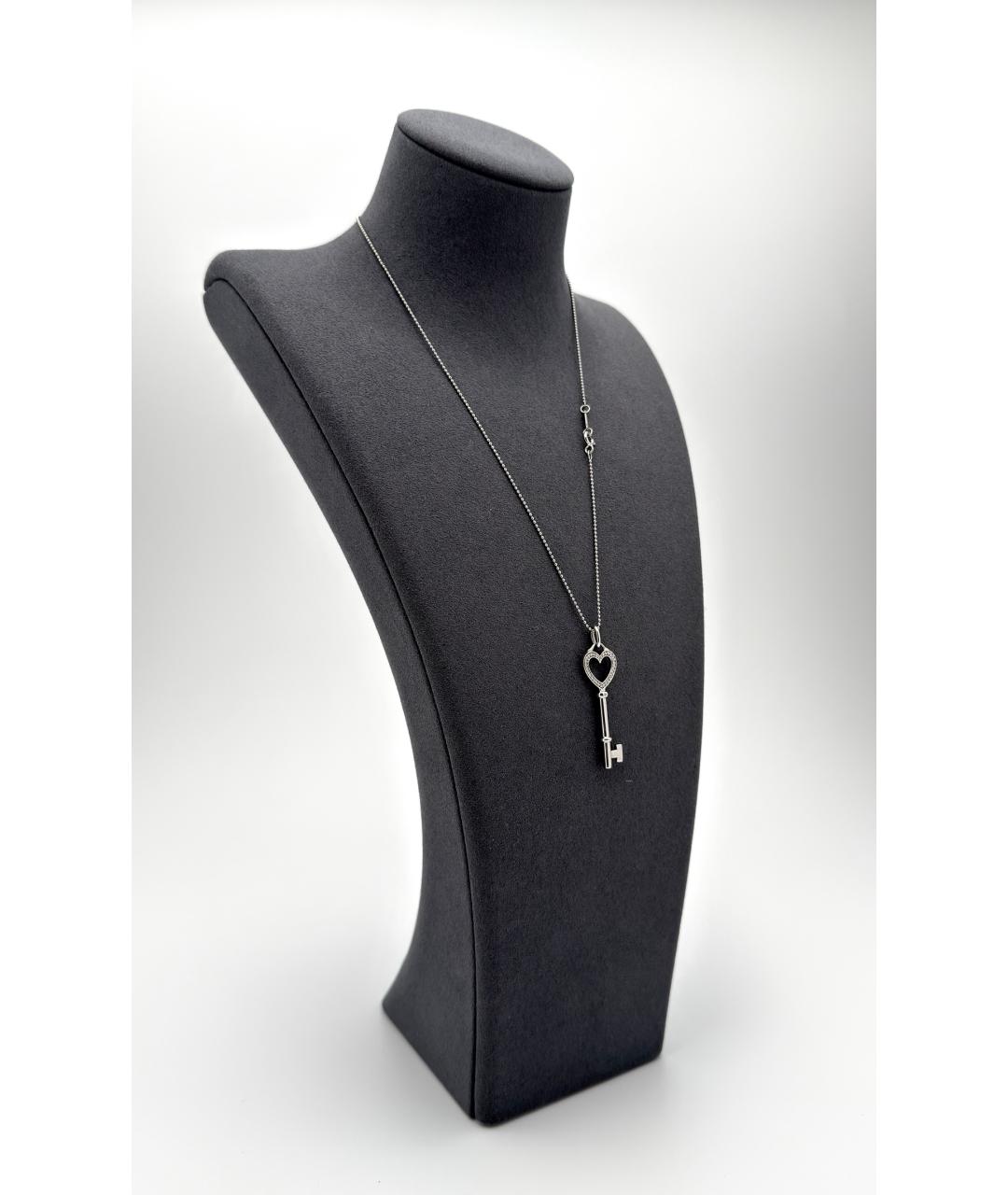 TIFFANY&CO Серебряное колье из белого золота, фото 3