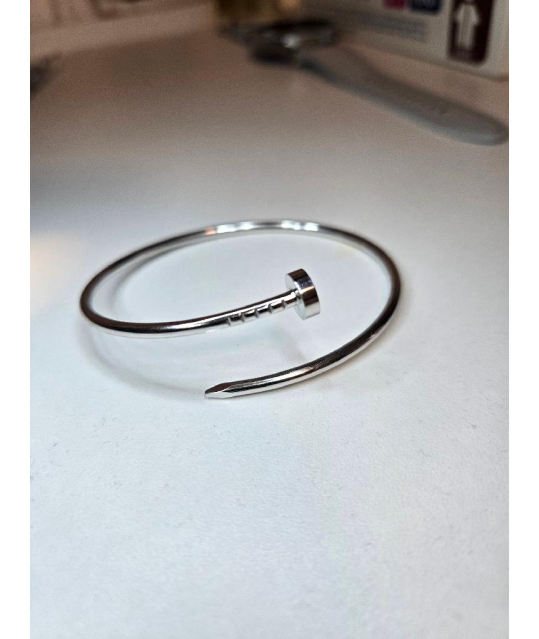 CARTIER Серебрянный браслет из белого золота, фото 9