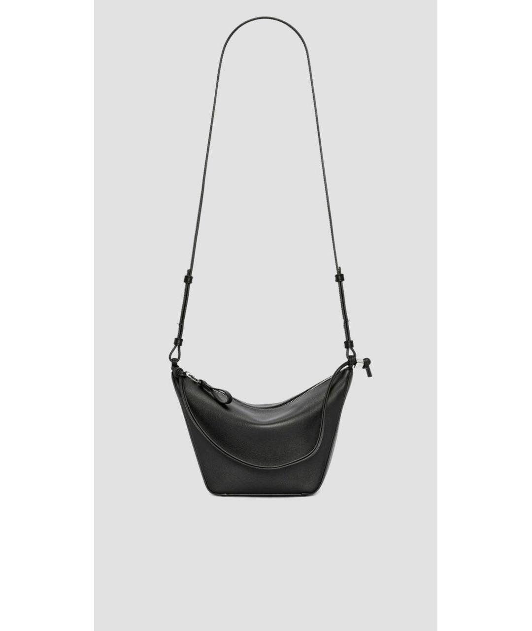 LOEWE Черная кожаная сумка с короткими ручками, фото 2