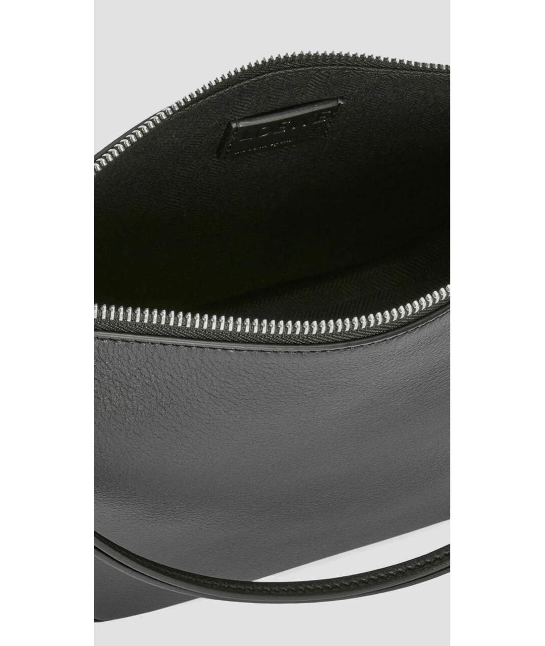 LOEWE Черная кожаная сумка с короткими ручками, фото 6