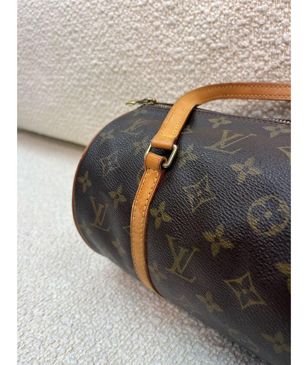 LOUIS VUITTON Коричневая сумка с короткими ручками, фото 7