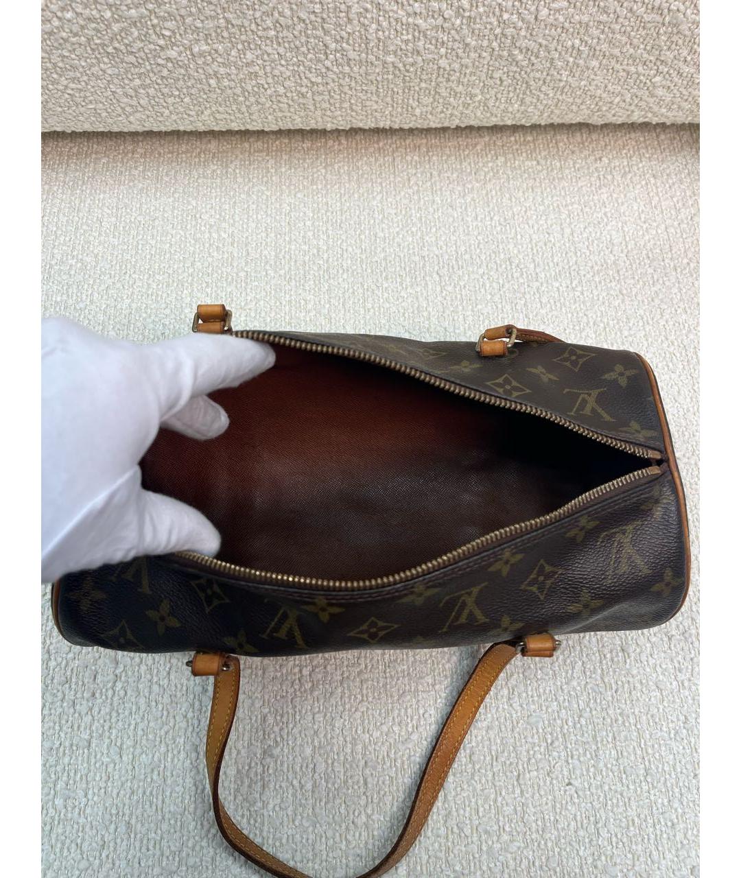 LOUIS VUITTON Коричневая сумка с короткими ручками, фото 4