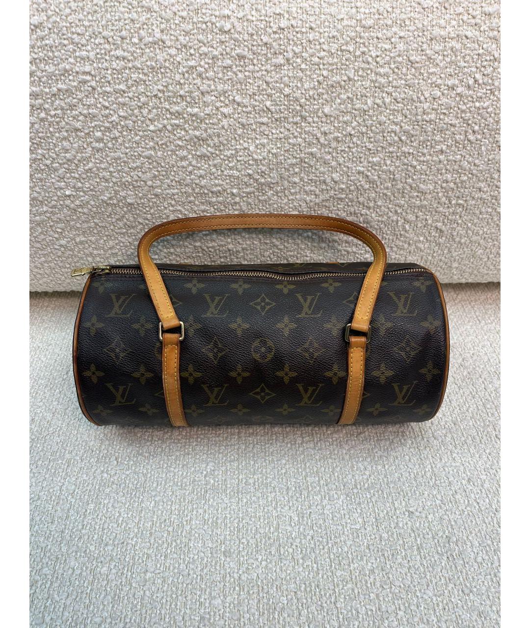 LOUIS VUITTON Коричневая сумка с короткими ручками, фото 9