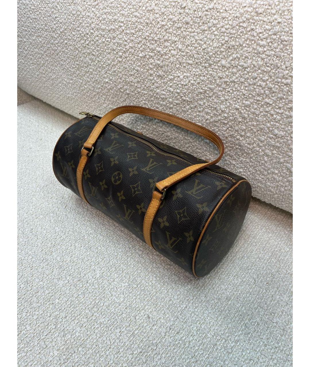 LOUIS VUITTON Коричневая сумка с короткими ручками, фото 5