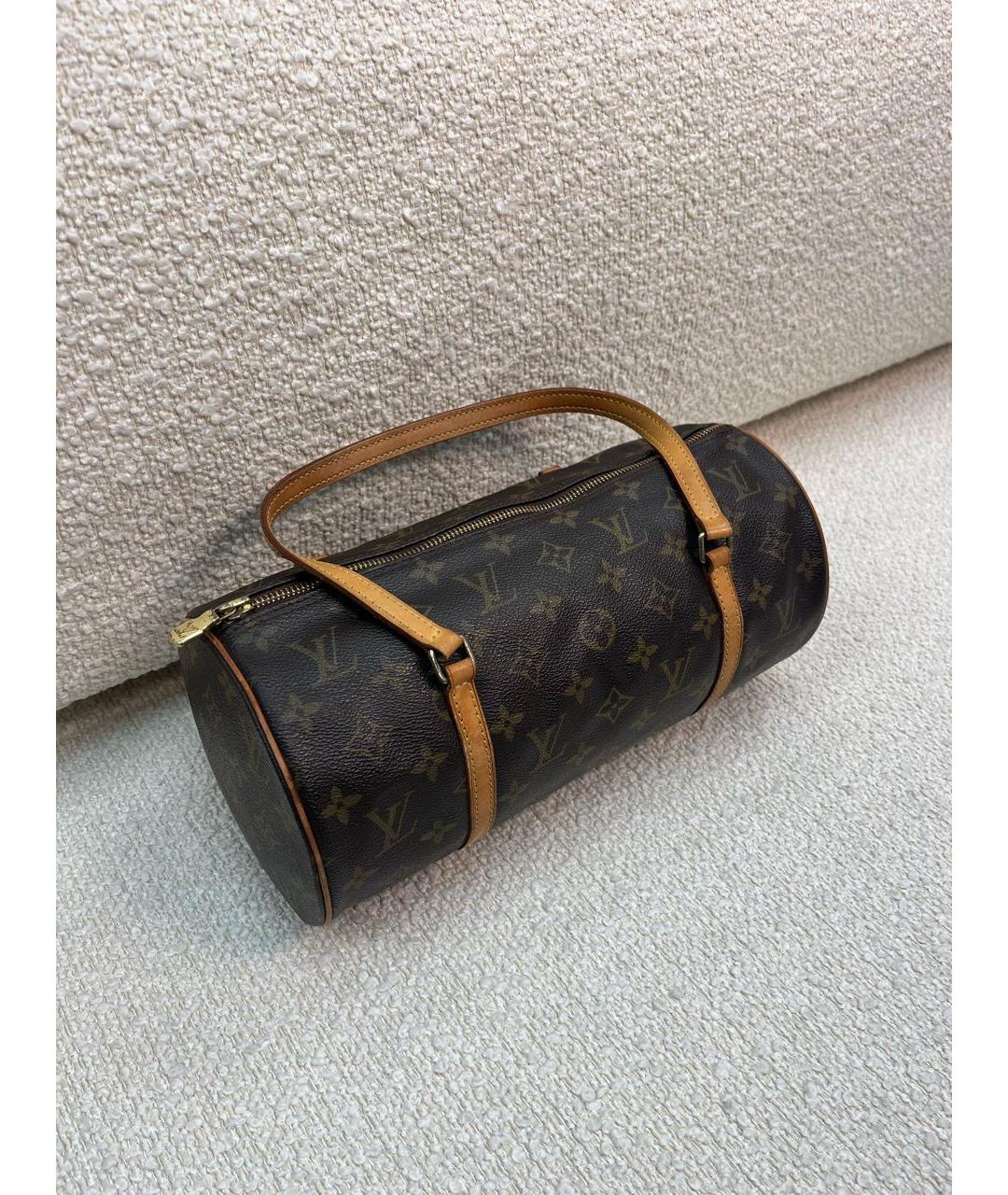 LOUIS VUITTON Коричневая сумка с короткими ручками, фото 2