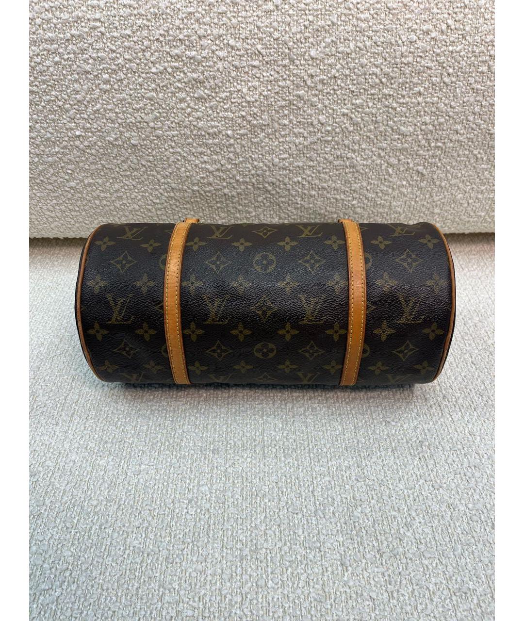 LOUIS VUITTON Коричневая сумка с короткими ручками, фото 6