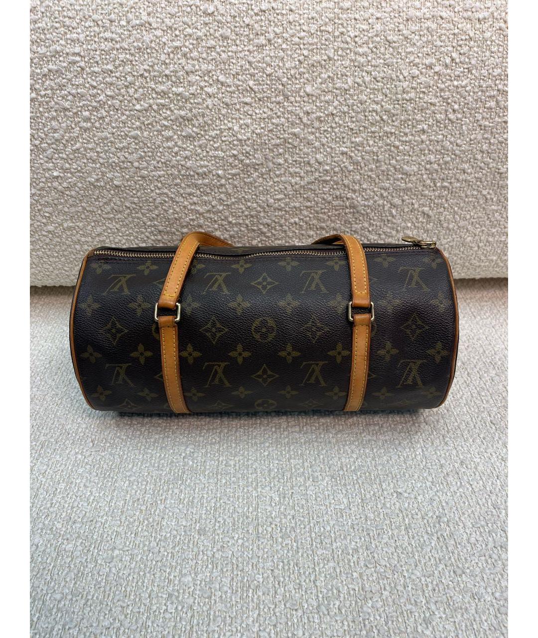 LOUIS VUITTON Коричневая сумка с короткими ручками, фото 3