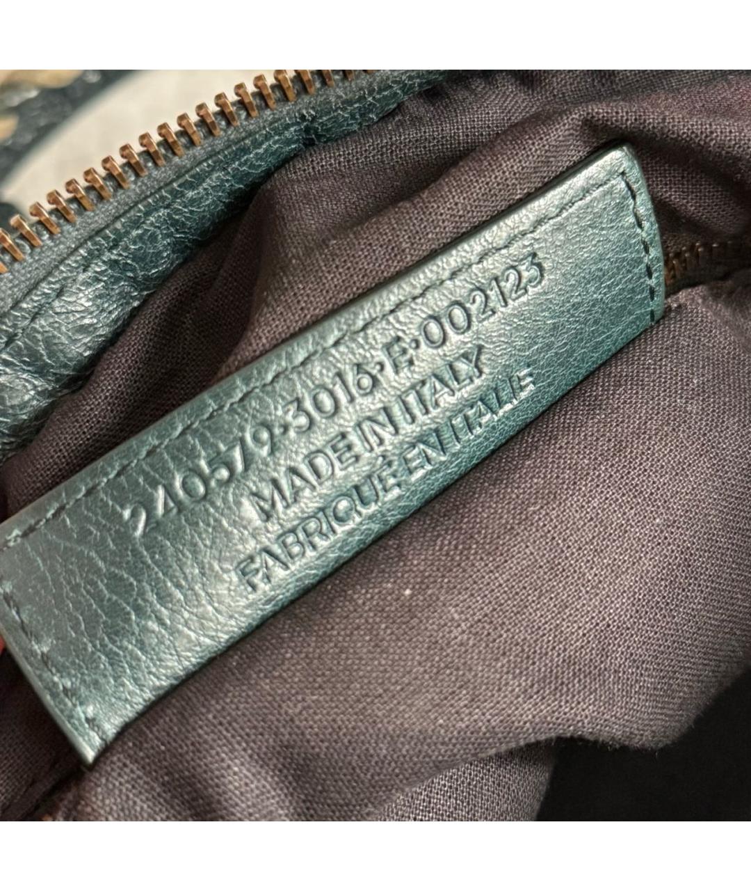 BALENCIAGA Черная кожаная сумка с короткими ручками, фото 5