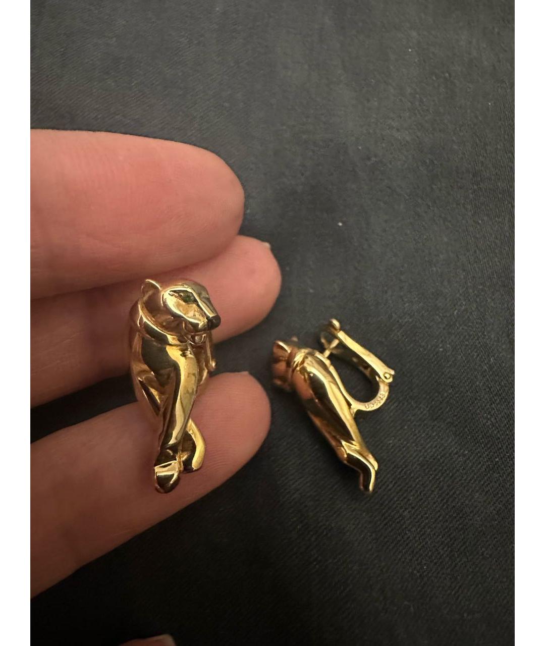 CARTIER Желтые серьги из желтого золота, фото 5
