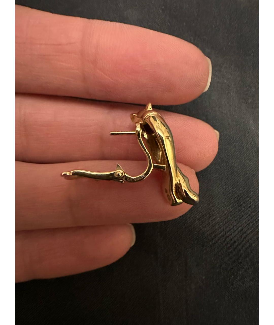 CARTIER Желтые серьги из желтого золота, фото 3