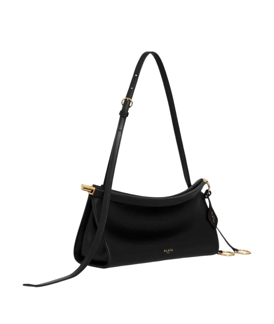 ALAIA Черная кожаная сумка через плечо, фото 1