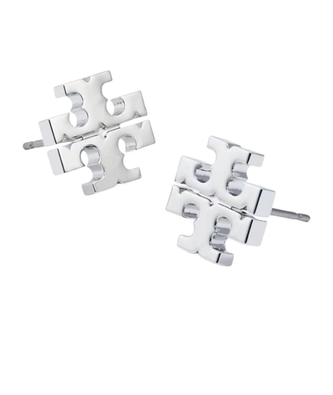 TORY BURCH Серебряные металлические серьги, фото 1