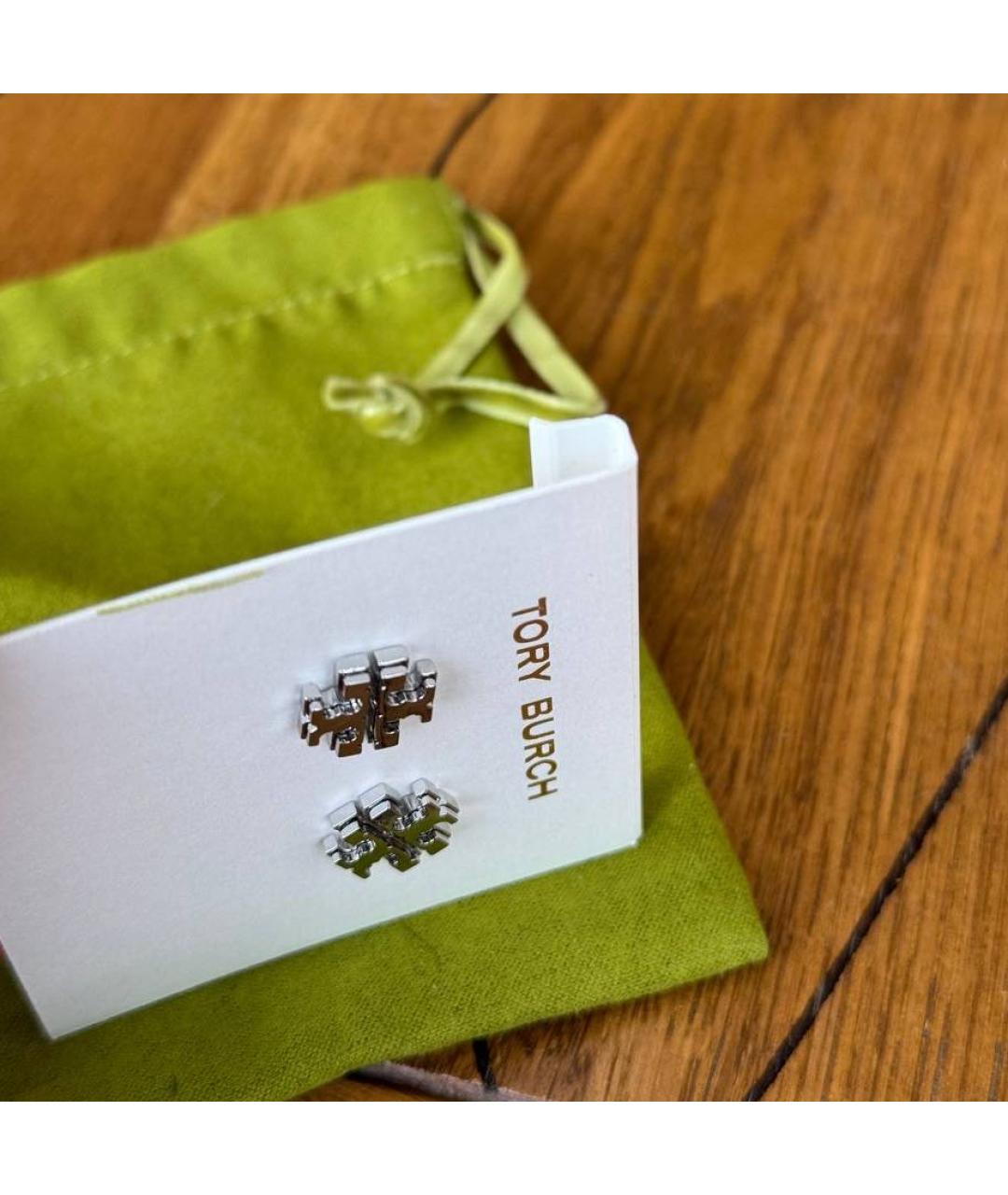 TORY BURCH Серебряные металлические серьги, фото 3