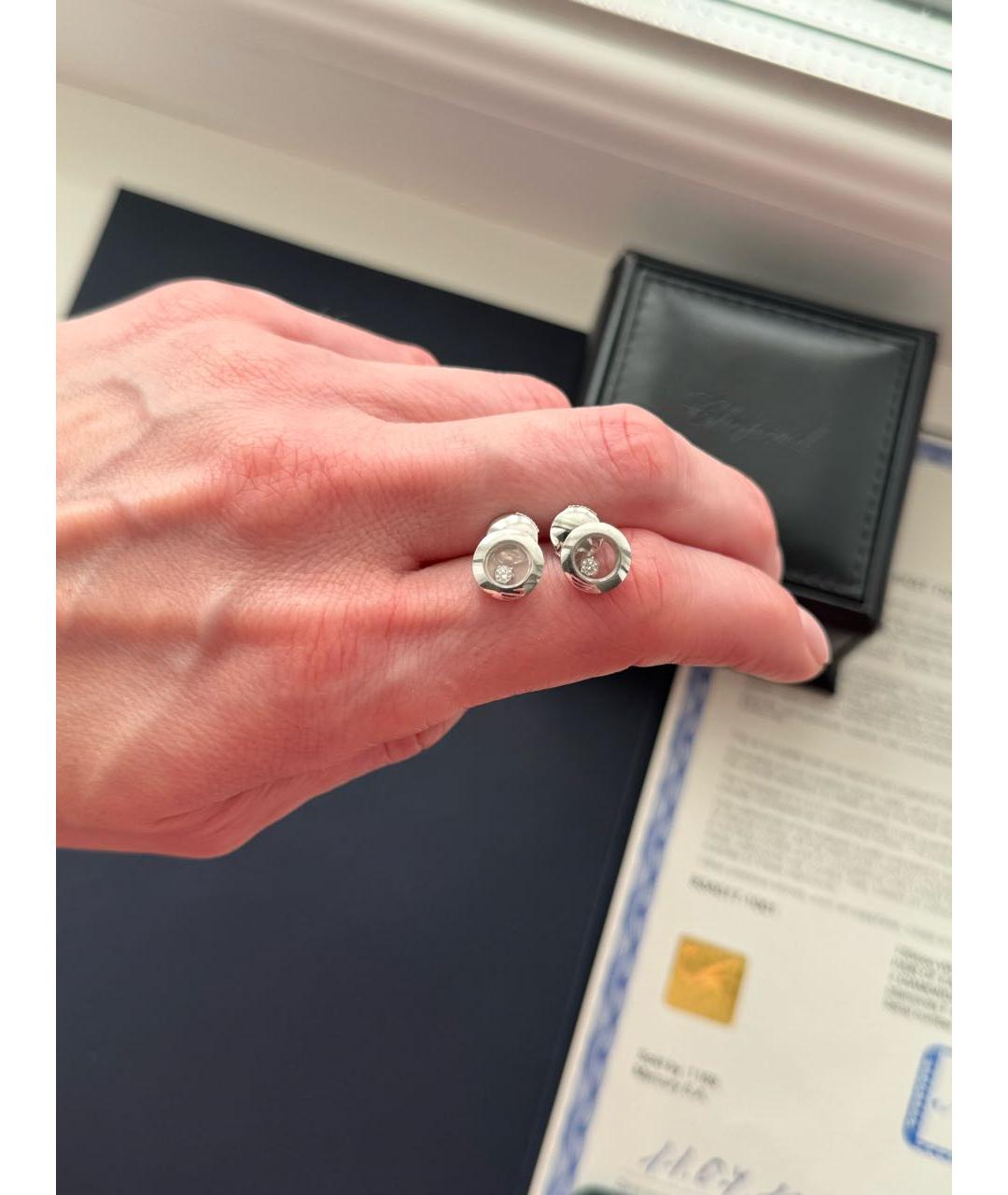 CHOPARD Серебряные серьги из белого золота, фото 4