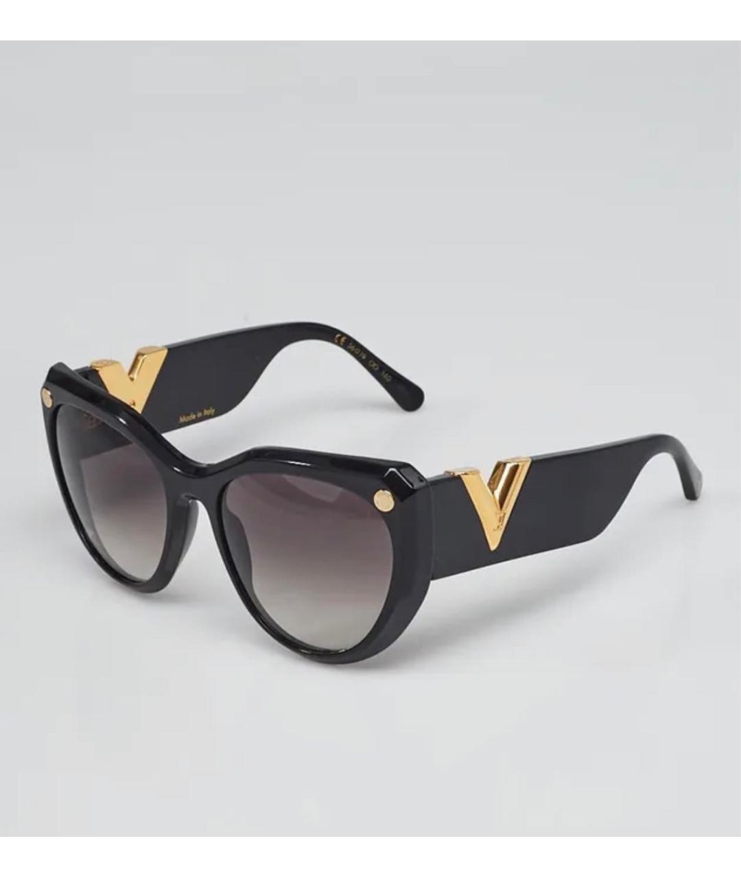 LOUIS VUITTON Черные пластиковые солнцезащитные очки, фото 6