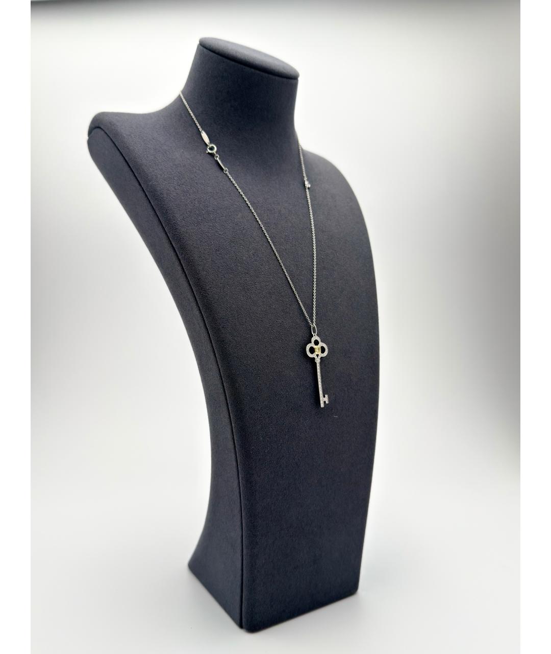 TIFFANY&CO Серебряное колье из белого золота, фото 3