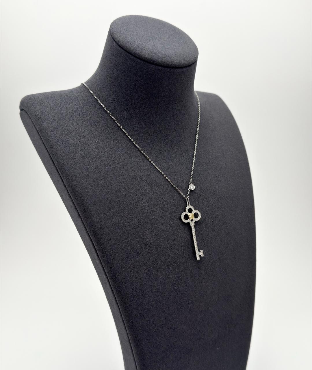 TIFFANY&CO Серебряное колье из белого золота, фото 2