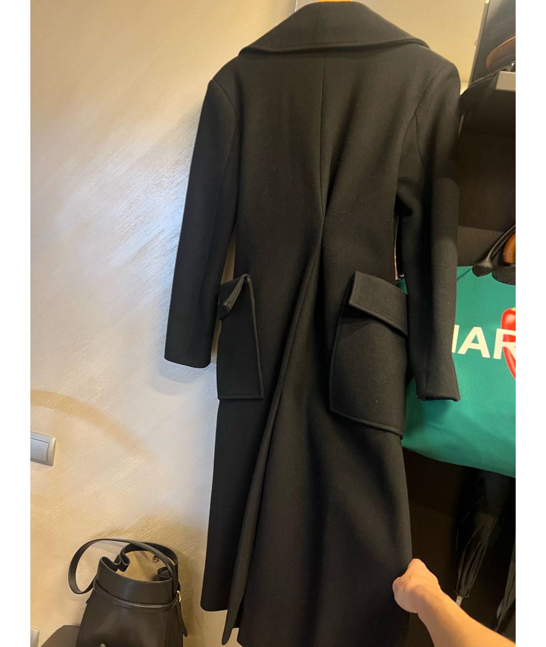 JACQUEMUS Черное шерстяное пальто, фото 4