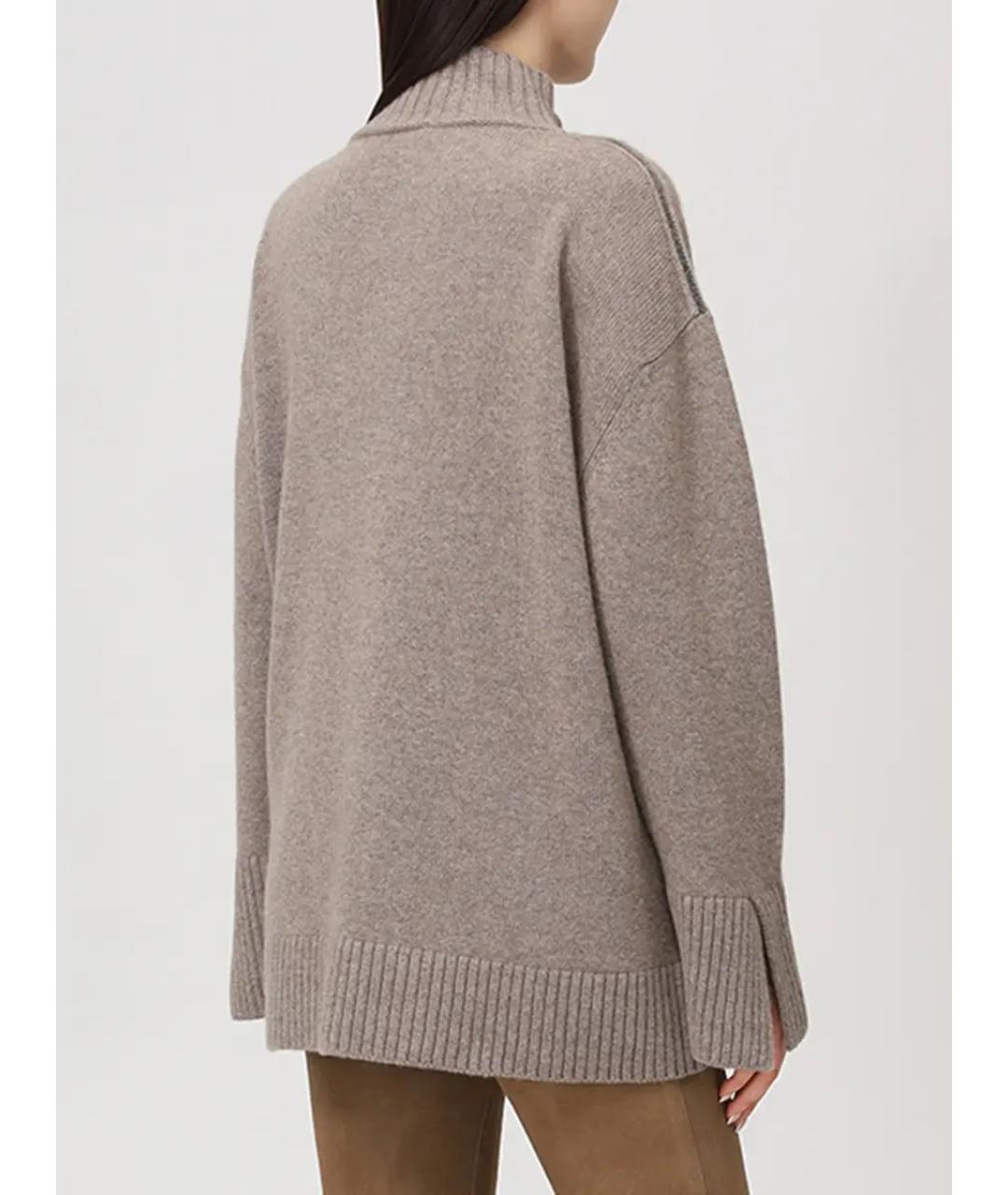 RINDI Коричневый кашемировый джемпер / свитер, фото 2