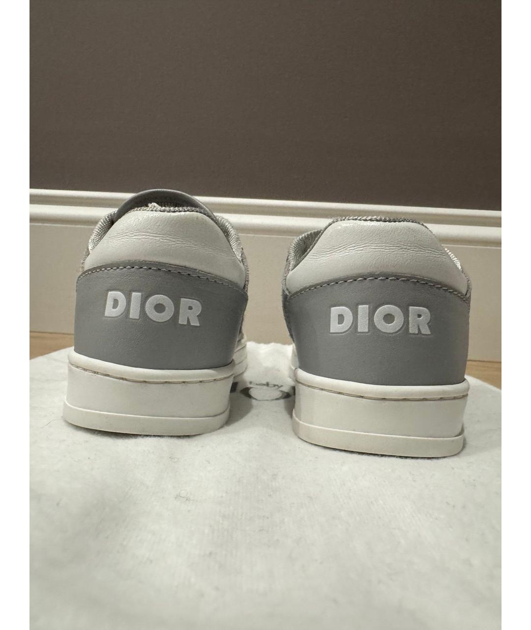BABY DIOR Серые кожаные кеды, фото 4