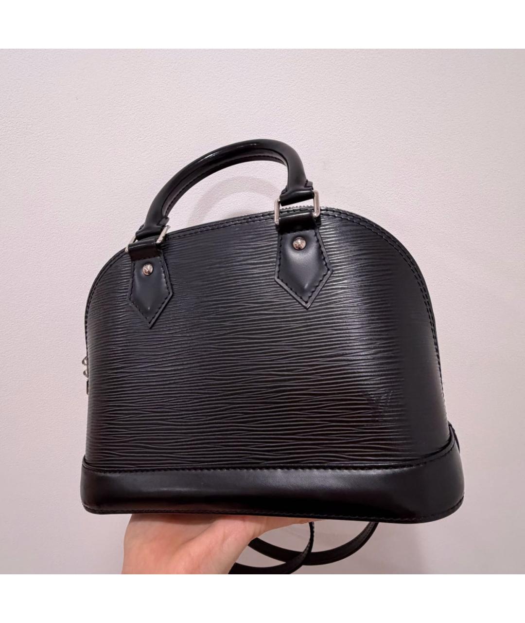 LOUIS VUITTON Черная сумка с короткими ручками, фото 6