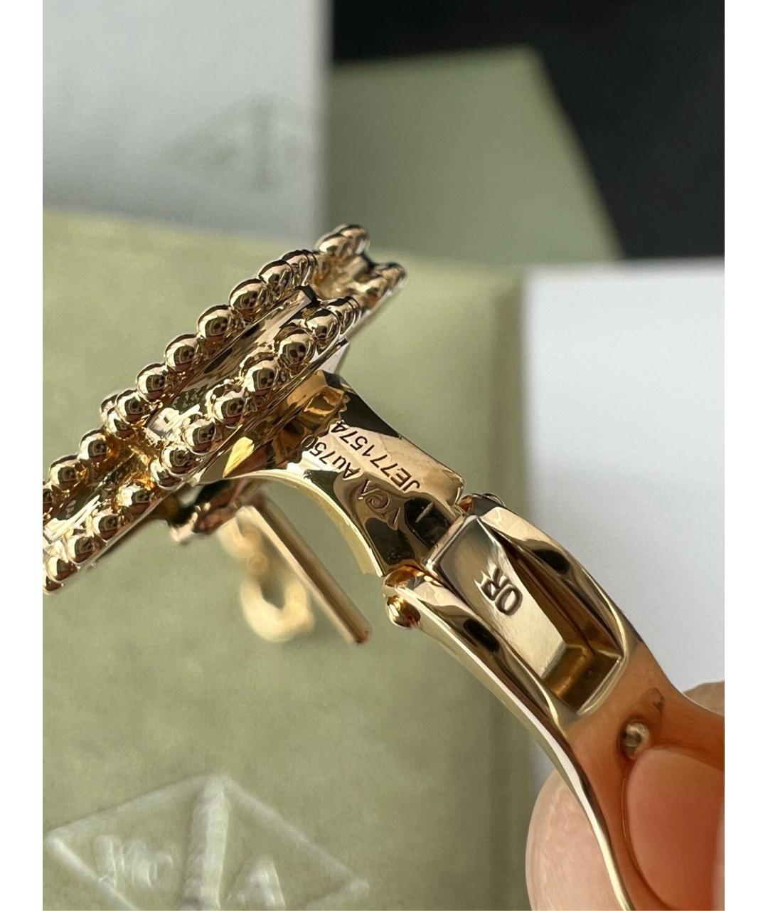 VAN CLEEF & ARPELS Золотые серьги из розового золота, фото 3