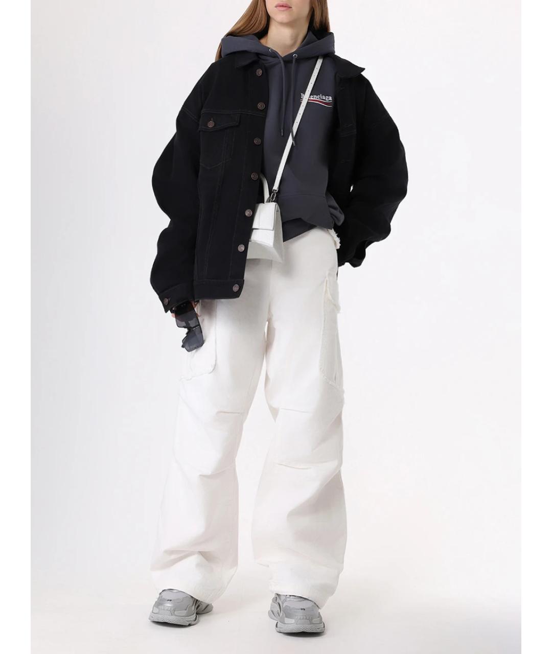 BALENCIAGA Черная деним куртка, фото 2