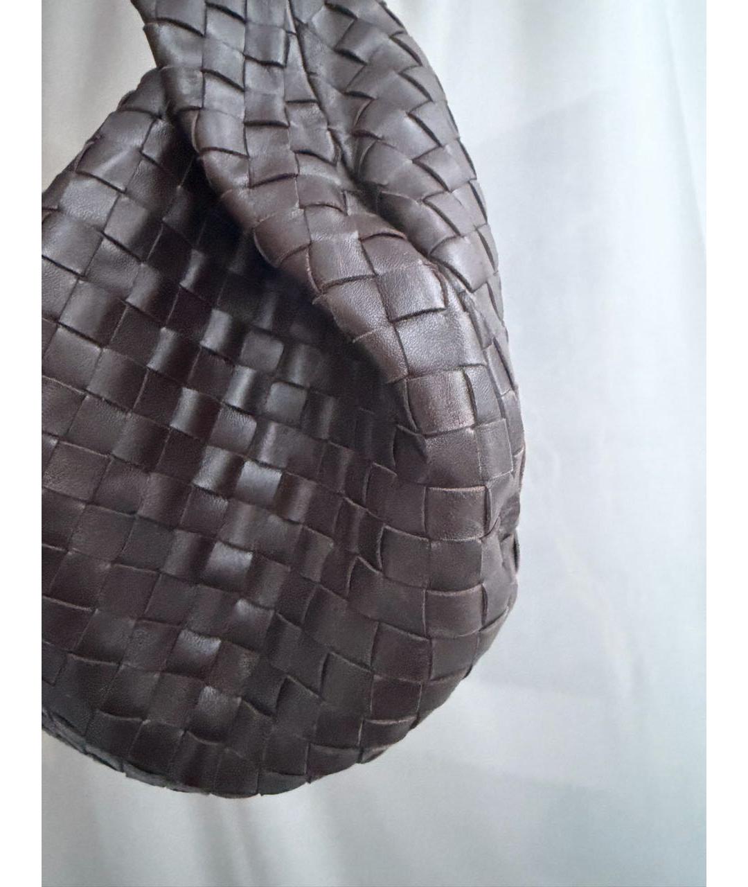BOTTEGA VENETA Коричневая кожаная сумка тоут, фото 7