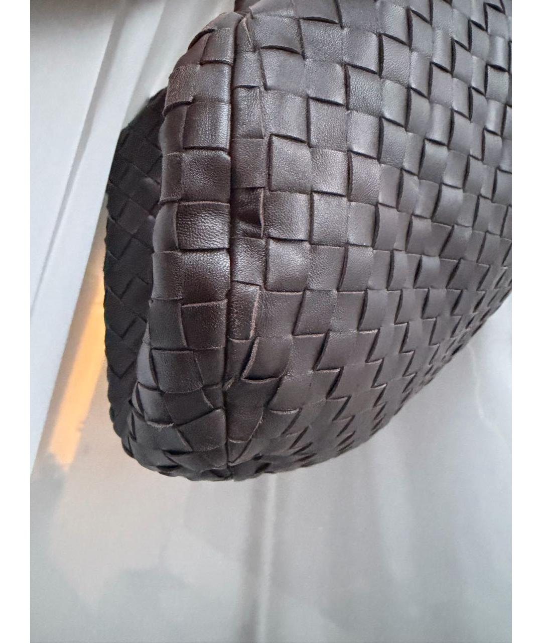 BOTTEGA VENETA Коричневая кожаная сумка тоут, фото 6