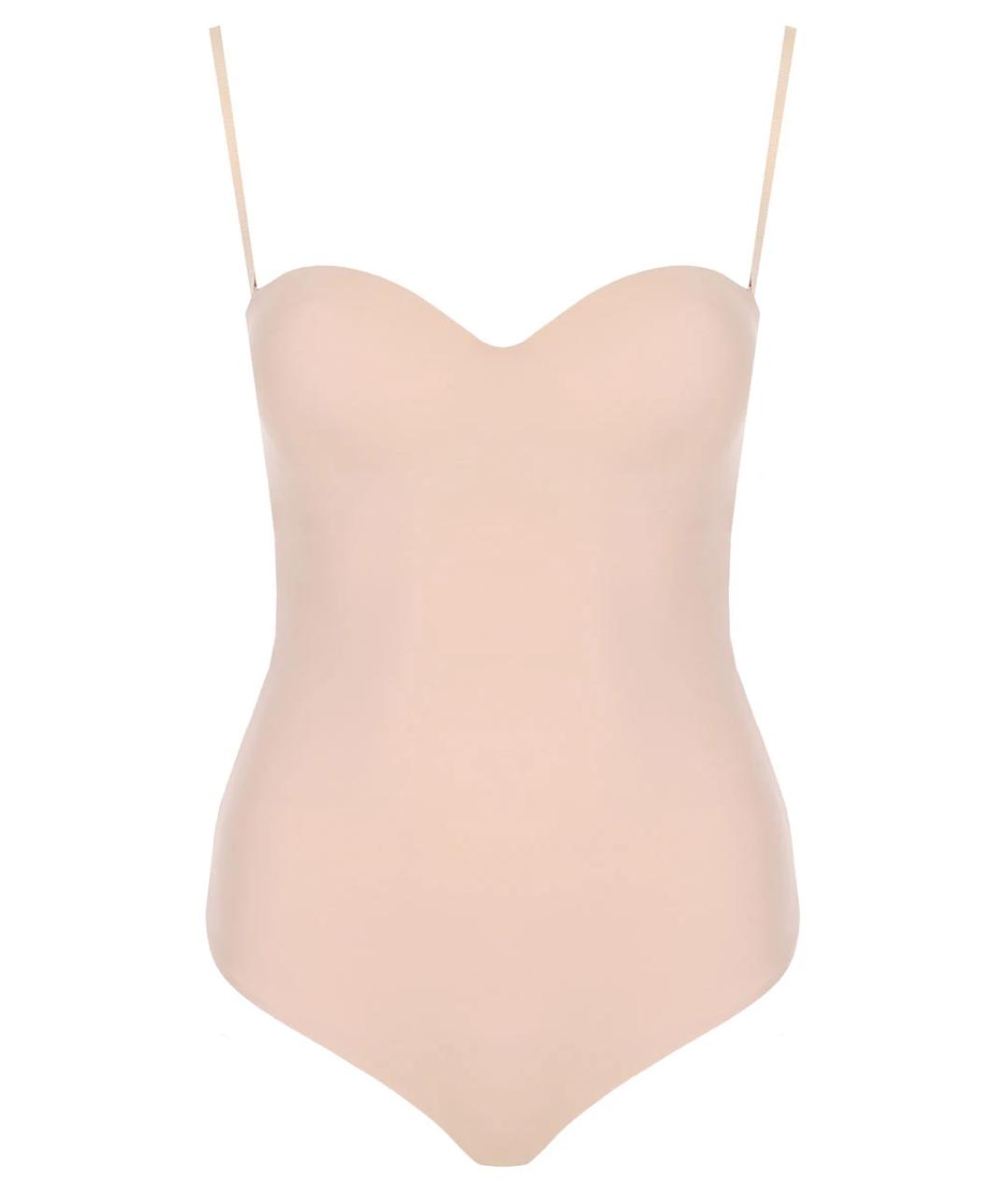 WOLFORD Бежевое полиамидовое боди, фото 1