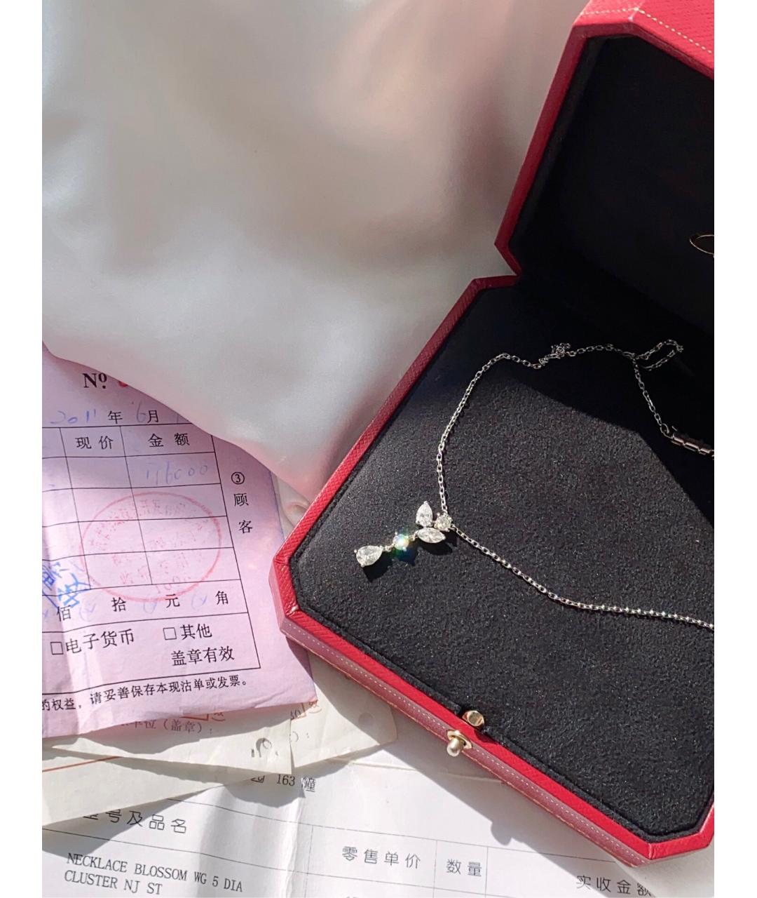 CARTIER Серебряное колье из белого золота, фото 2