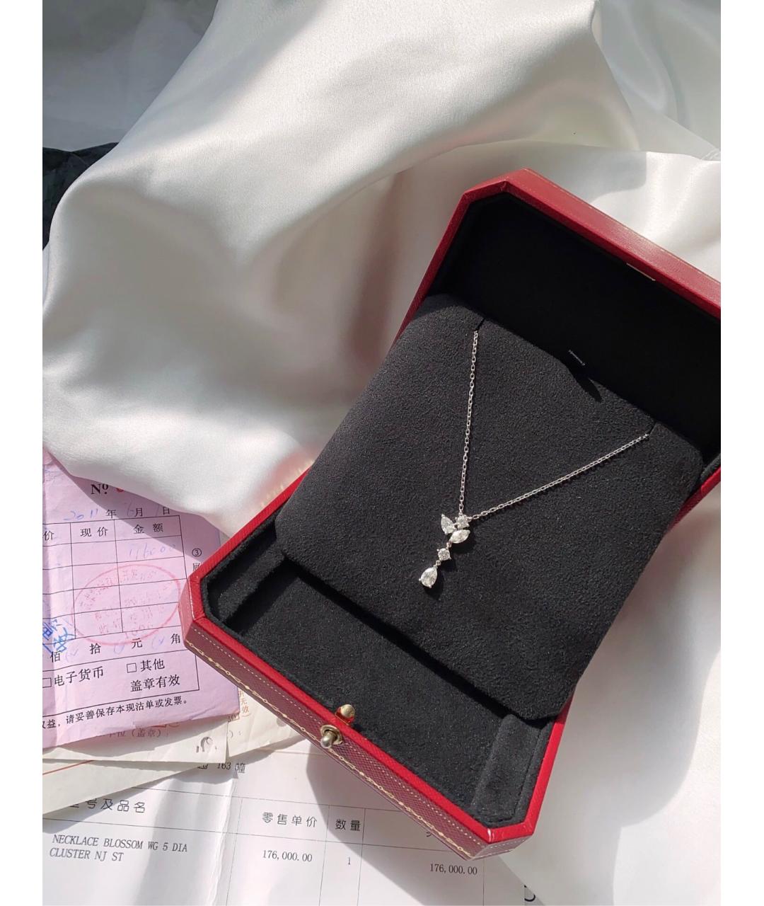 CARTIER Серебряное колье из белого золота, фото 3