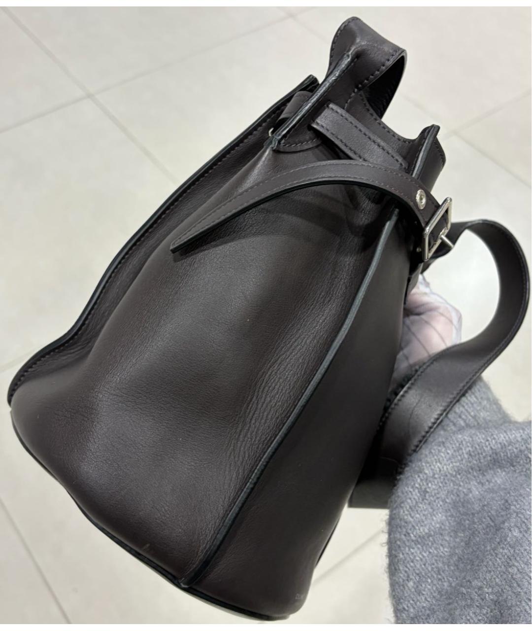 CELINE Черная кожаная сумка через плечо, фото 3