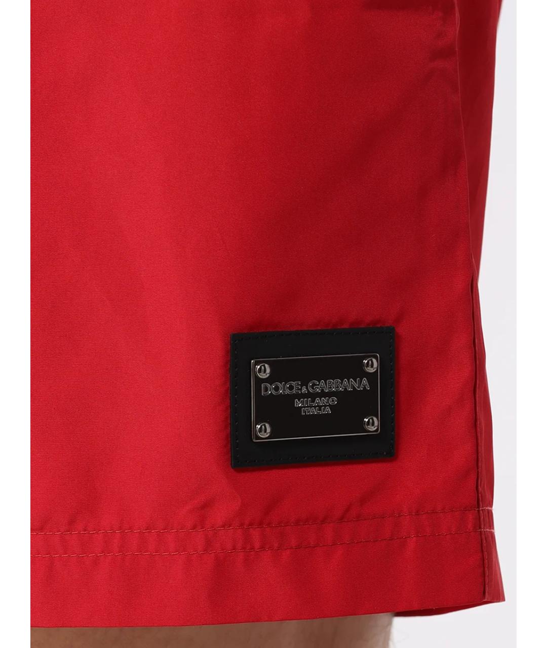 DOLCE&GABBANA Красные полиамидовые шорты, фото 4