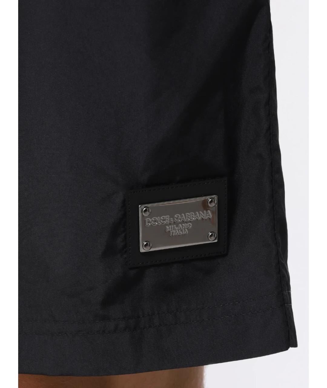 DOLCE&GABBANA Черные полиамидовые шорты, фото 4