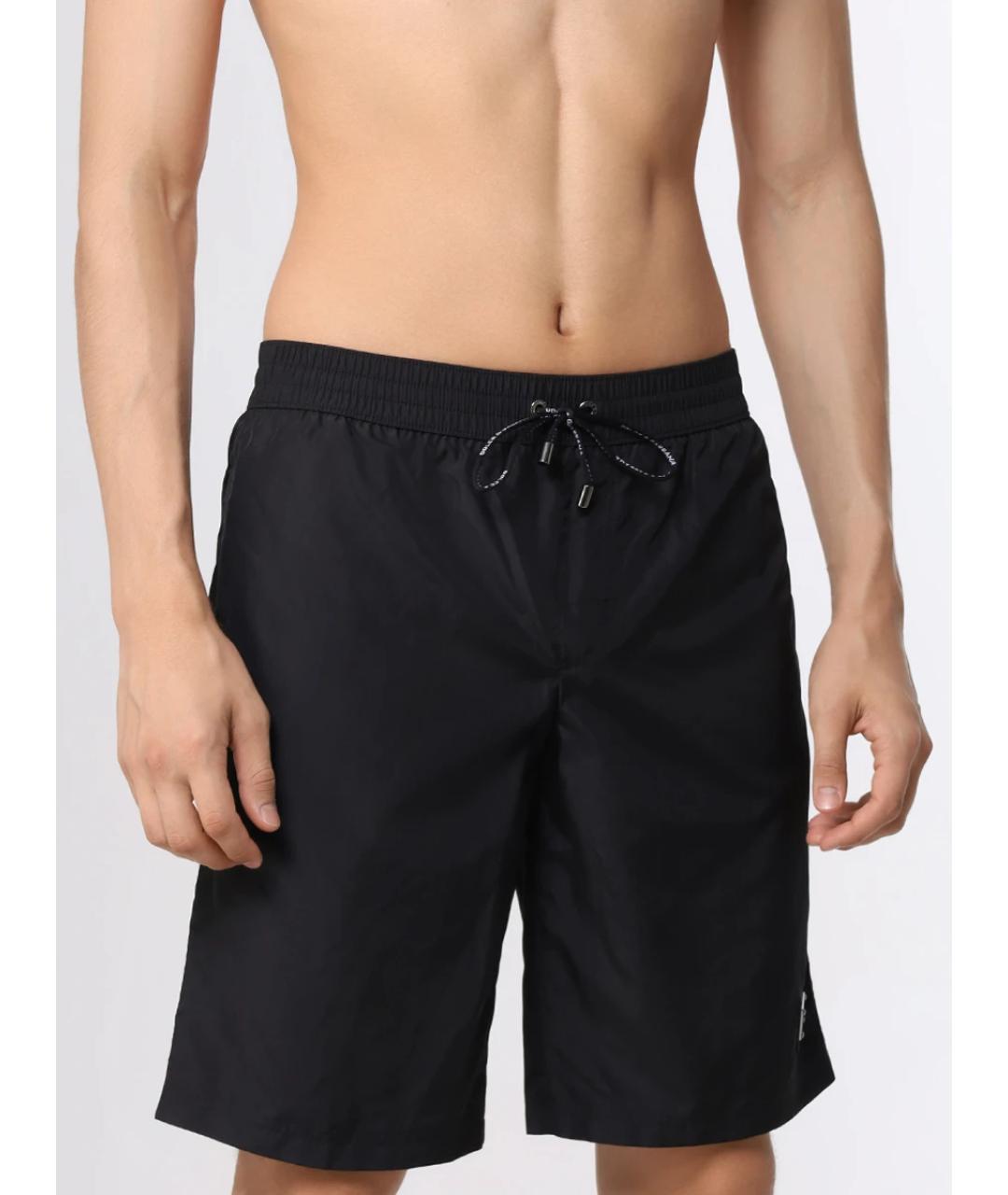 DOLCE&GABBANA Черные полиамидовые шорты, фото 2