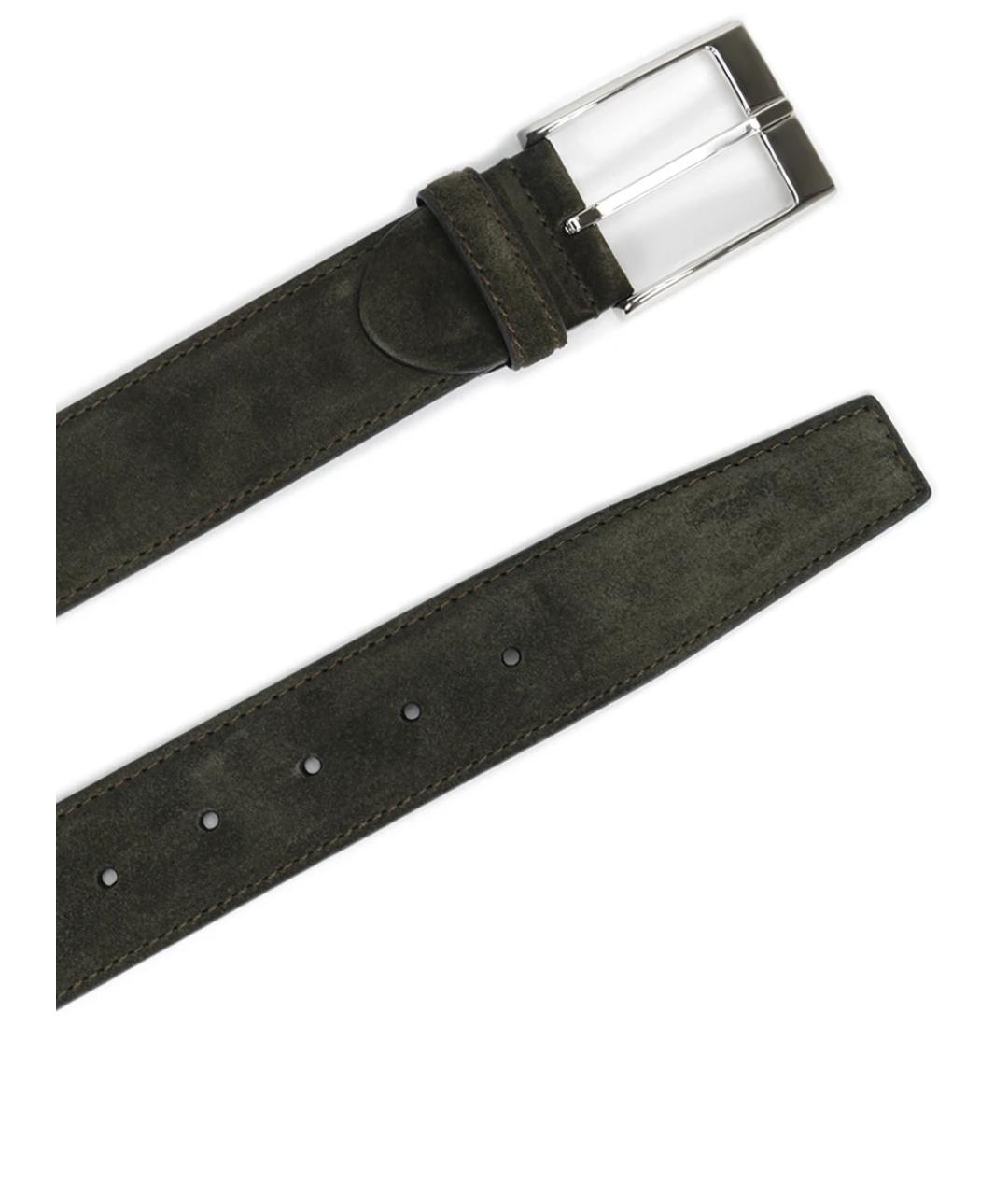 BARRETT Зеленый замшевый ремень, фото 3