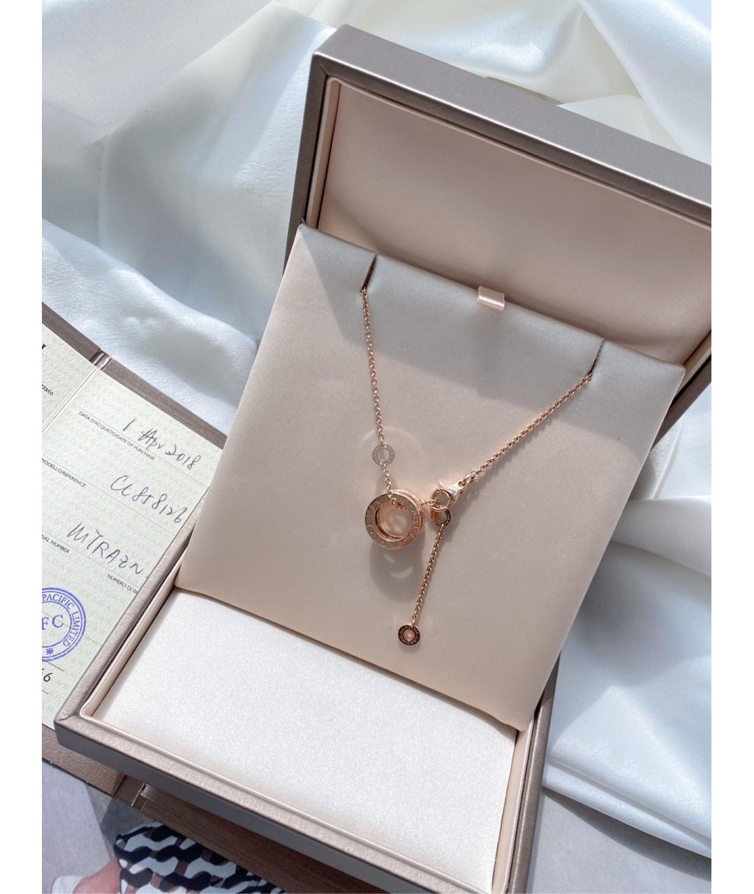 BVLGARI Золотое колье из розового золота, фото 3