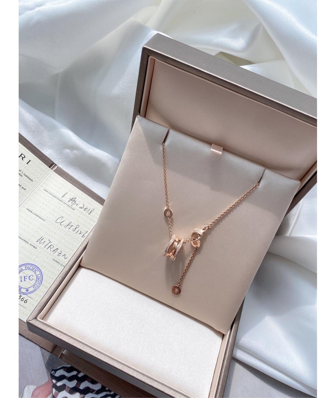 BVLGARI Золотое колье из розового золота, фото 2