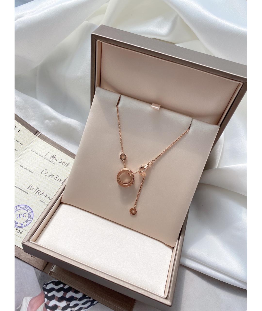 BVLGARI Золотое колье из розового золота, фото 4