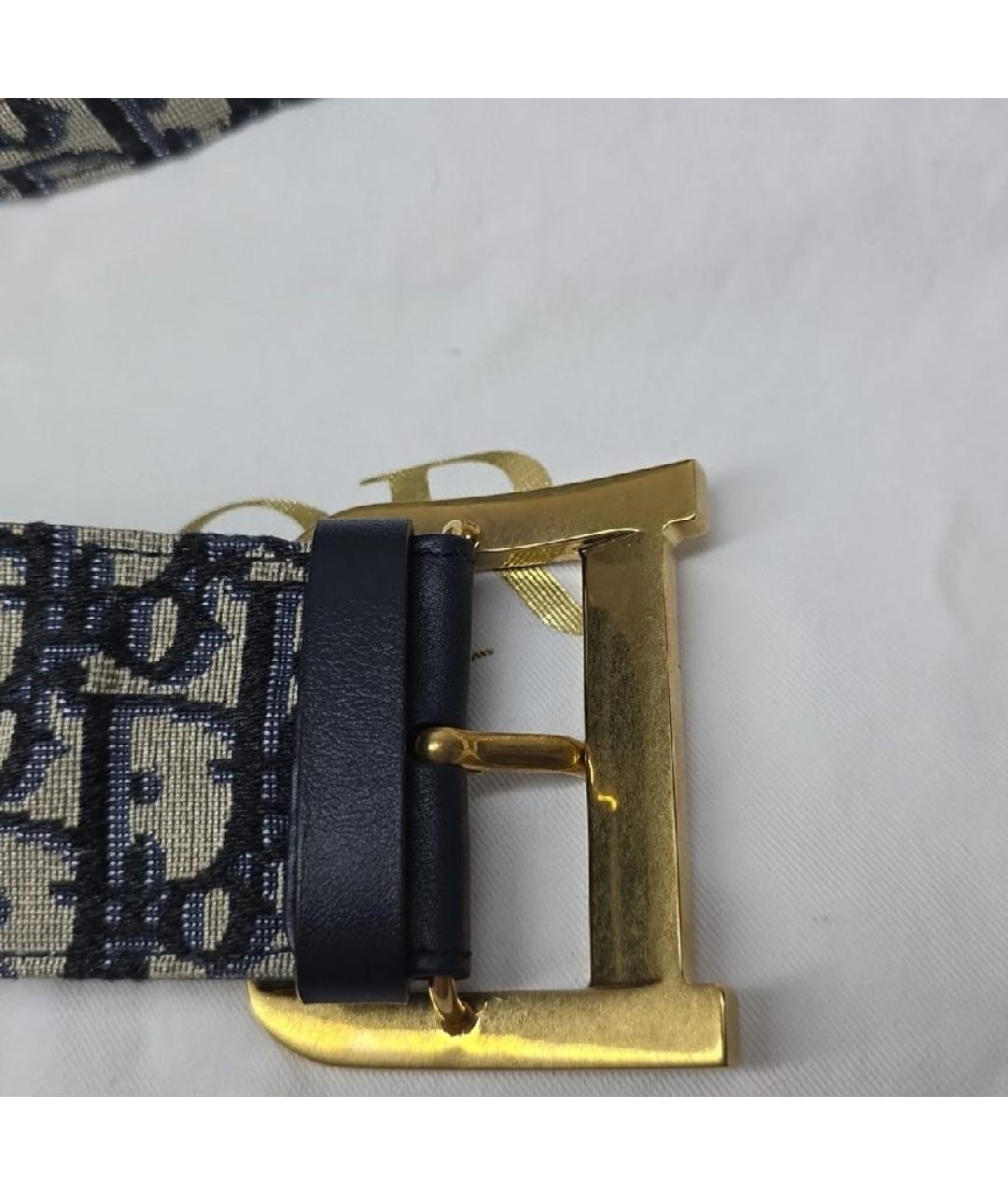 CHRISTIAN DIOR Темно-синий ремень, фото 2