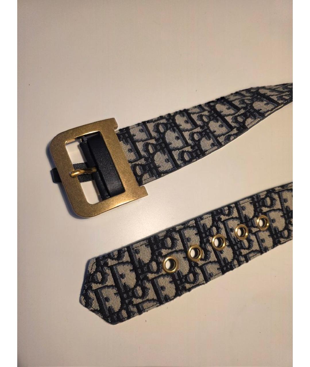 CHRISTIAN DIOR Темно-синий ремень, фото 9