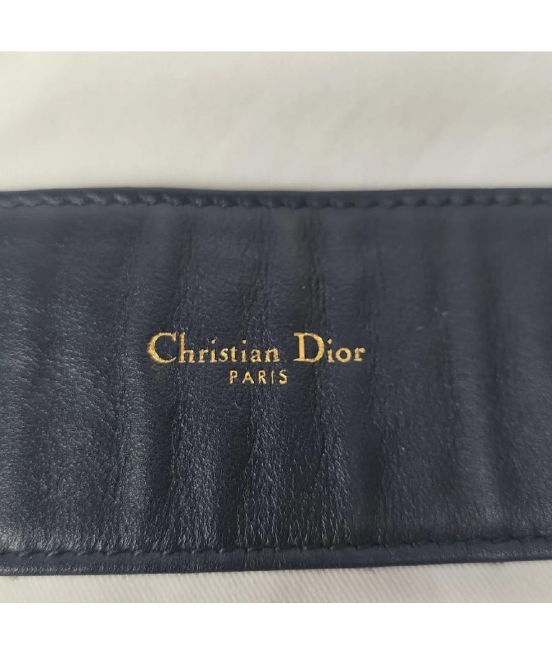 CHRISTIAN DIOR Темно-синий ремень, фото 4