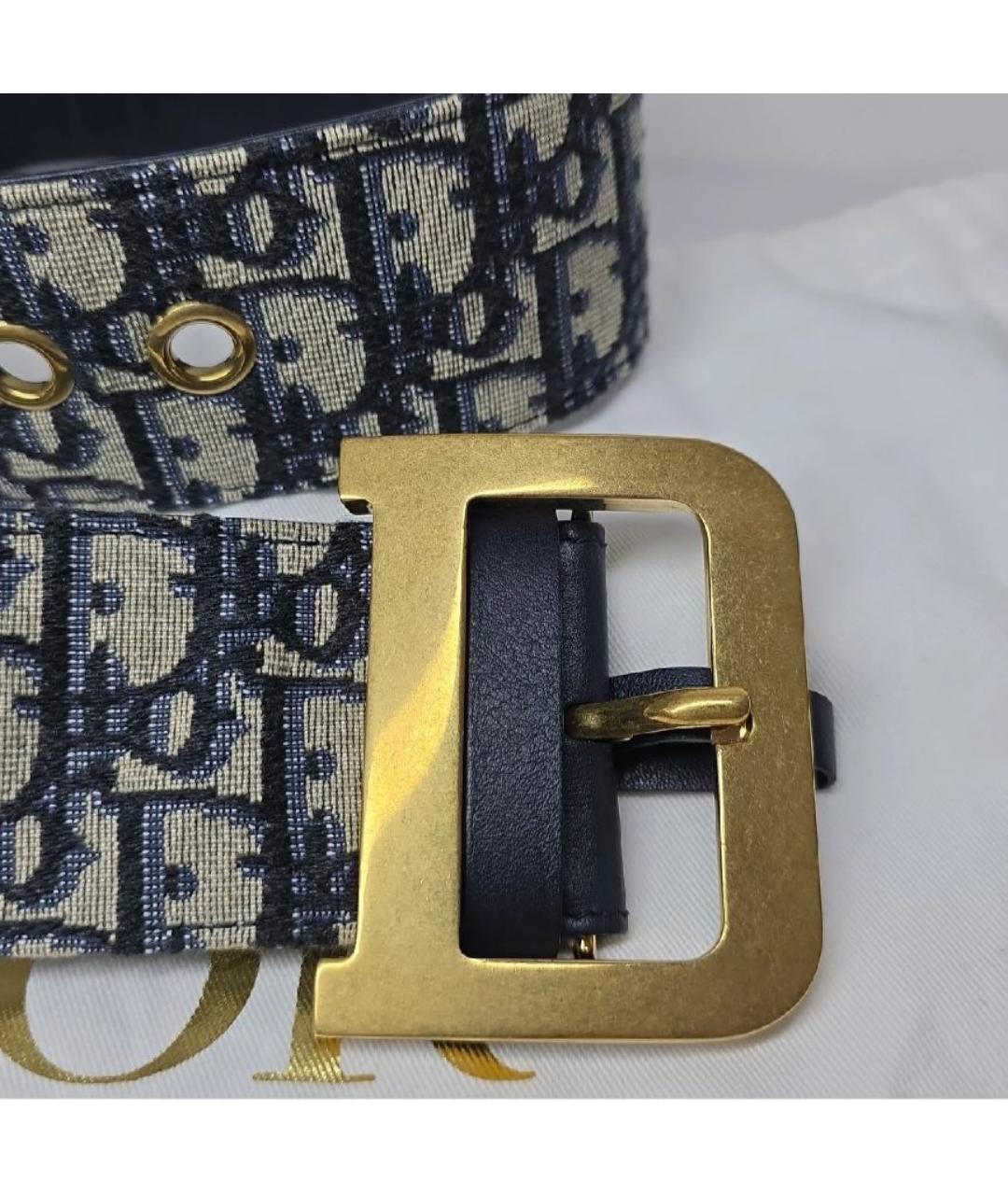CHRISTIAN DIOR Темно-синий ремень, фото 6