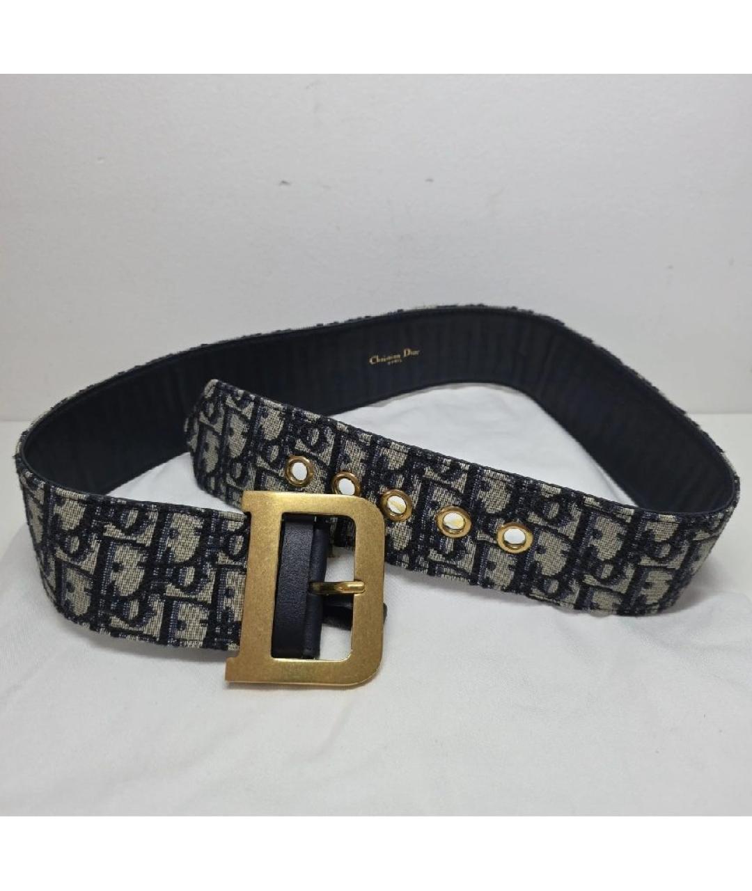 CHRISTIAN DIOR Темно-синий ремень, фото 5