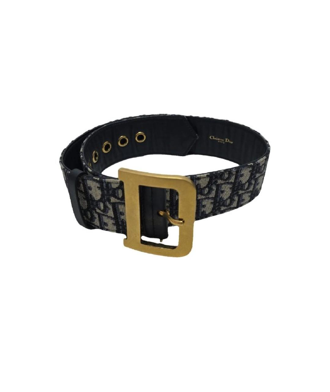 CHRISTIAN DIOR Темно-синий ремень, фото 10