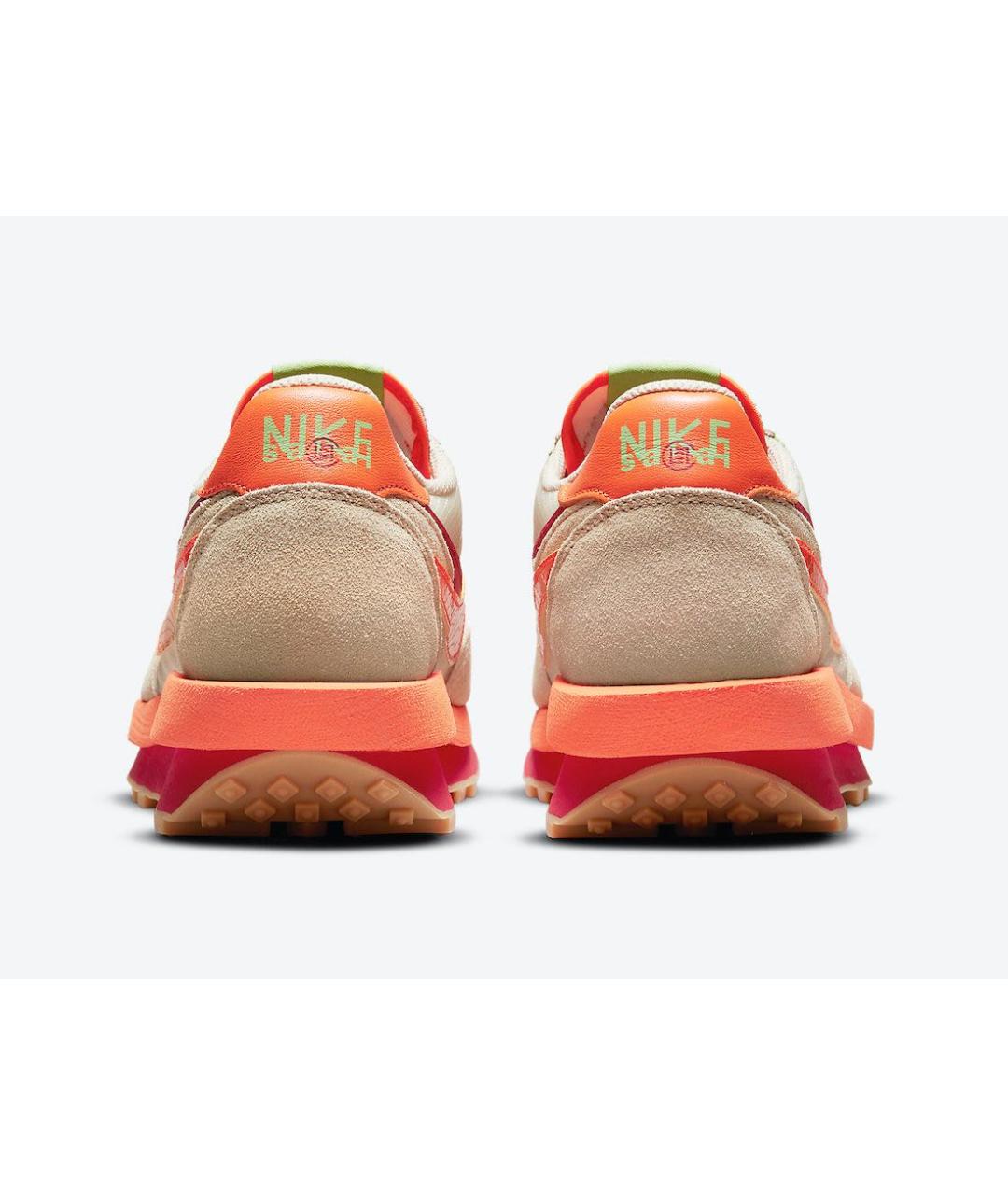 NIKE Оранжевое замшевые низкие кроссовки / кеды, фото 4